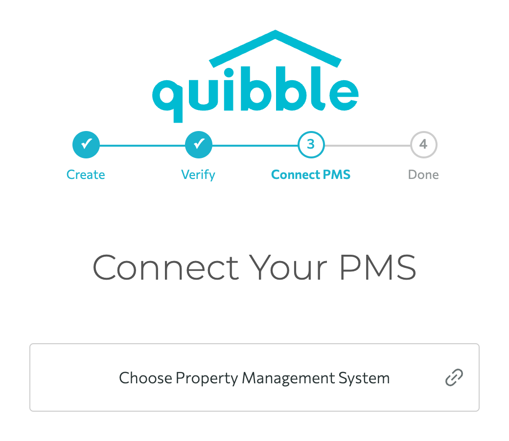 Selecting Hostaway in Quibble