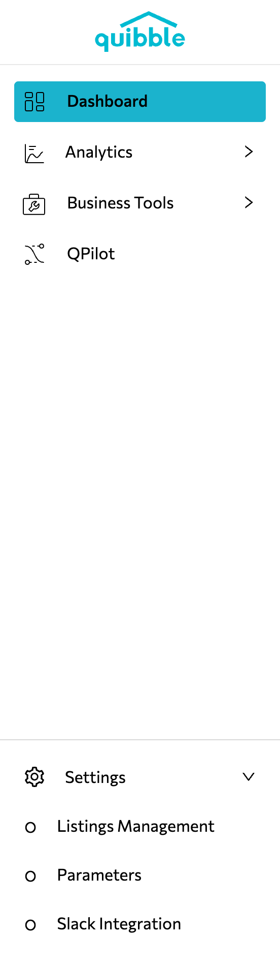 Connecting Quibble to Slack — step 1