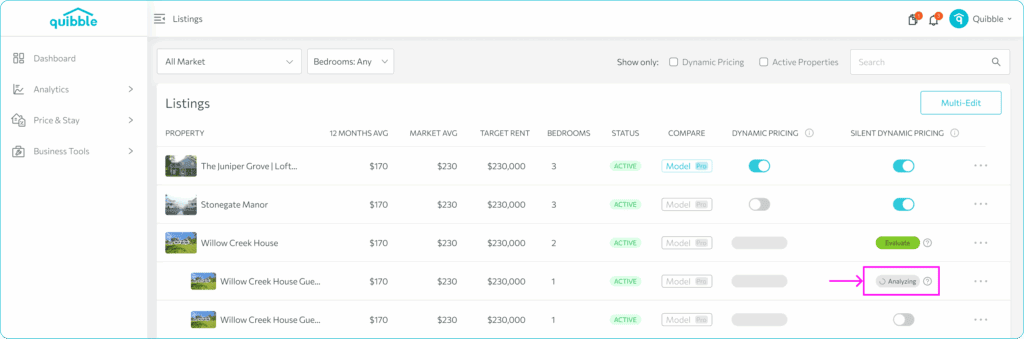 Turning on Dynamic Pricing — step 5