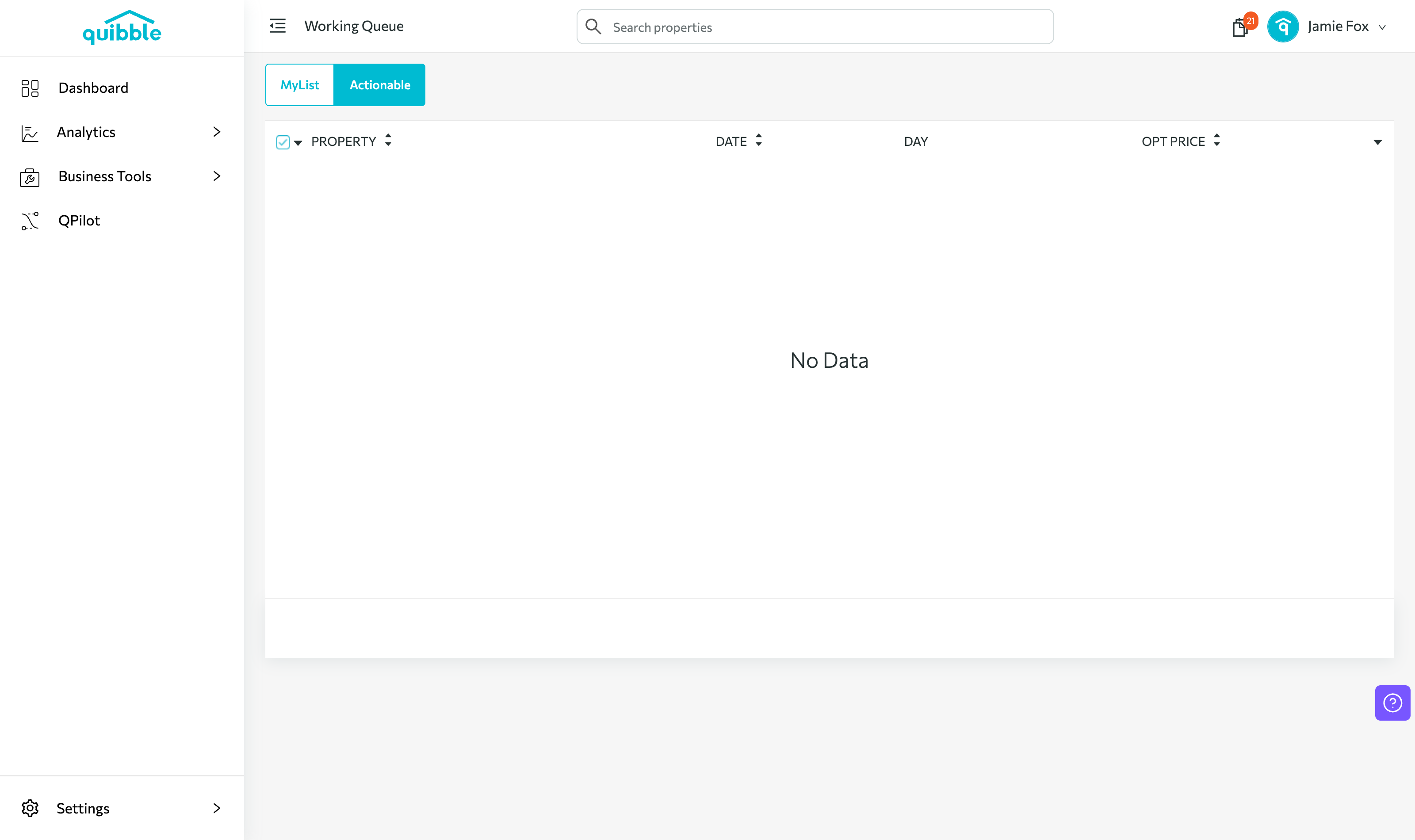 The Working Queue — step 2